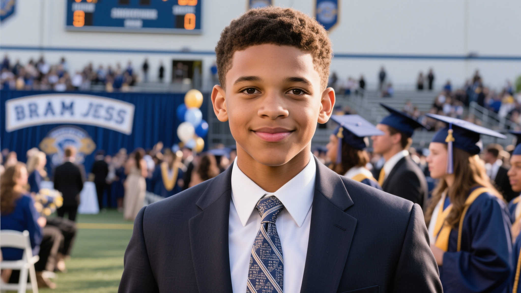 詹姆斯为小儿子布莱斯高中毕业晚会佩戴手表，父子情深令人感动